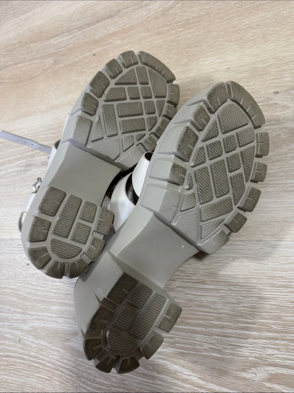 Madden Girl Beige Platform Sandals